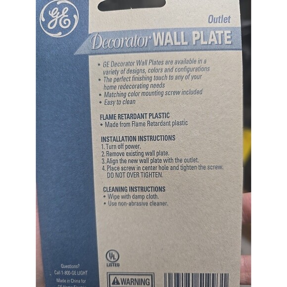 GE Decorator Outlet Wall Plates Fleur de Lis Pattern Lot Of 5 #GE8501-FDLD1D - Picture 5 of 5